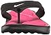 Nike Women's Ultra Comfort Thong Athletic Sandal, Black/White/Vivid Pink, 9 B US