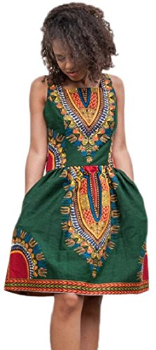knee length dresses for ladies Toddler Girls African Dashiki Dress| 6-9 Months main image 0