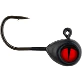 Northland Tackle Tungsten Crappie King Fly Fishing Hair Jig for Crappie, Bluegill, &amp; Other Panfish, Assorted Hook Sizes &amp; Lure Colors, 2 Jigs Per Pack