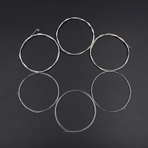 6 Pieces Classical Guitar Strings Nylon Silver Plated Copper Alloy Wrapped String for Classical Guitar