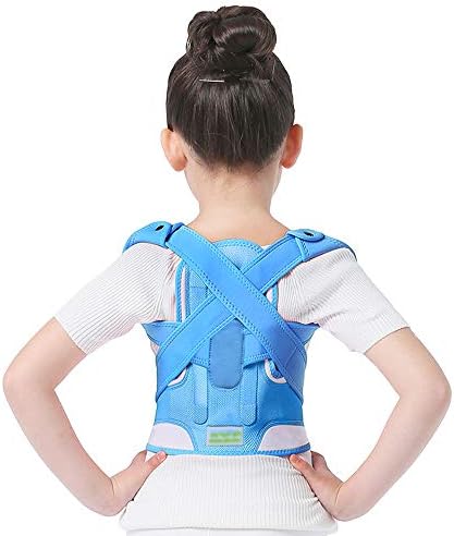 WBBJZBD Anti-Humpback Correction Belt, Invisible Treatment of The Spine to Correct The Back Artifact Hunchback Correction Clothing Boys and Girls (Color : Blue, Size : L)
