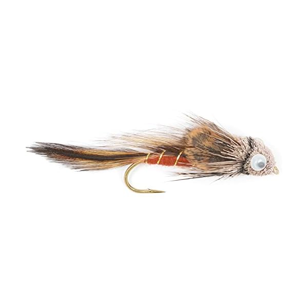 The-Fly-Fishing-Place-Muddler-Minnow-and-Sculpin-Streamer-Flies-Set-of-5-Bass-and-Trout-Fly-Fishing-Flies-Hook-Sizes-2-and-4