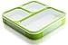 Bento Lunch Box by Lifemark Labs - Stylish Leakproof Lunch Kit with 3 Compartments - For Kids & Adults - Easy Portion Control - Container is Dishwasher & Microwave Friendly