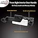 ATRACYPART Interior Door Handle Front Right Passenger Side - Compatible with 2006-2012 Ford Fusion 2007-2012 Lincoln MKZ 2006 Zephyr 2006-2011 Mercury Milan - Replaces# 6E5Z-5422600-AA, 6E5Z5422600AA