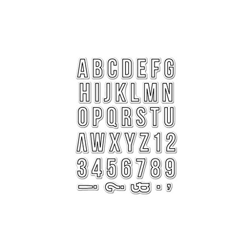 Hero arts cm139 kelly s everyday alphabet photopolymer stamps