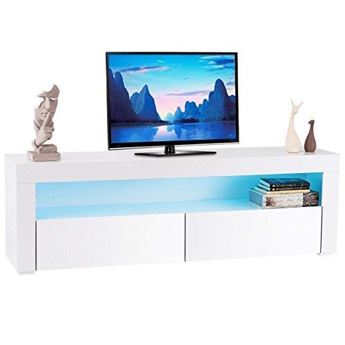 Buy Tangkula Modern TV Stand High Gloss Media Console