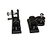 Northwest Tarp & Canvas 180 Degree Bimini Universal Deck Hinge, Black Nylon, 1 Pair