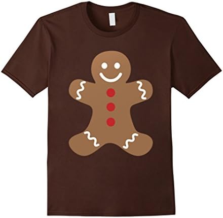 Mens Gingerbread Man Christmas Cookie Holiday Baking Shirt 3XL Brown