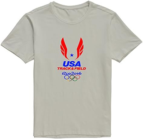 KNOT Men's TEAM USA TRACK AND FIELD RIO OLYMPICS 2016 Blank Design T-Shirt Natural US Size 3X