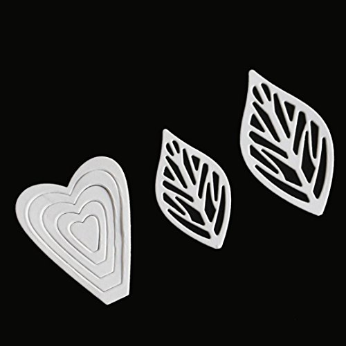 callm Metal Cutting Dies Stencil Card Making Dies Lace Flower Mould Template for DIY Scrapbooking Embossing Die Cuts Scrapbook Album Paper Card Making (F) - Thumbnail 3