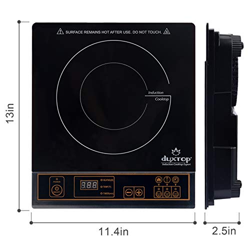 Duxtop 1800W Portable Induction Cooktop Countertop Burner, Gold 8100MC/BT180G3 Pricepulse