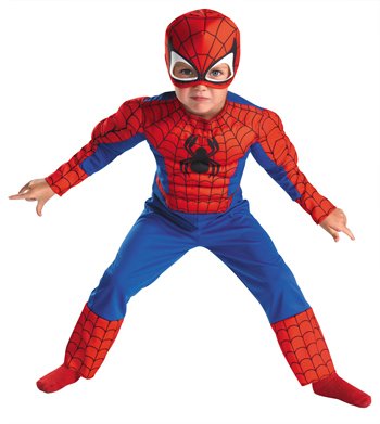 Spiderman Toddler Size: 2T (Red/Blue)