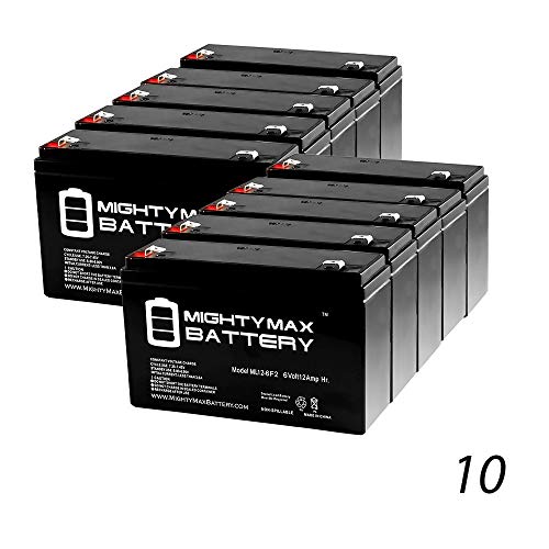 Mighty Max Battery 6V 12AH F2 Battery Replaces Tripp Lite Internet Office 700-10 Pack Brand Product