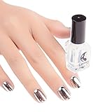 Inverlee Gel Nail Polish Mirror Effect Nail Polish Plating Metallic Magic Mirror Effect Chrome Art Decoration (Clear)