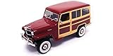 Road Signature New 1:18 SCOLLECTION - Burgundy 1955 Willys Jeep Station Wagon Diecast Model Car