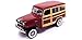 Road Signature New 1:18 SCOLLECTION - Burgundy 1955 Willys Jeep Station Wagon Diecast Model Car