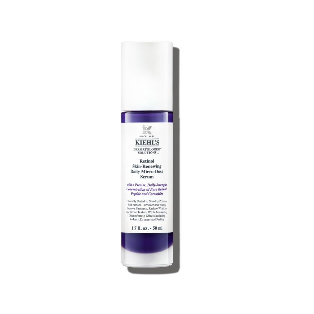 Kiehl's Retinol Skin-Renewing Daily Micro-Dose Face Serum, Reduces the Appearance of Wrinkles, Firms Skin, Smooths Skin Texture, 50ml