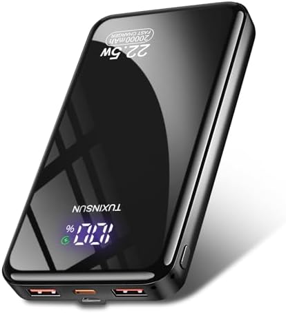 Power Bank 22.5W 20000mAh Fast Charge Bateria Externa, PD3.0 QC4.0 Bateria Portátil, USB C Entrada & Saída Powerbank com Tela LCD Compatível com Smartphones, smartwatches, etc — foto 1 de 6