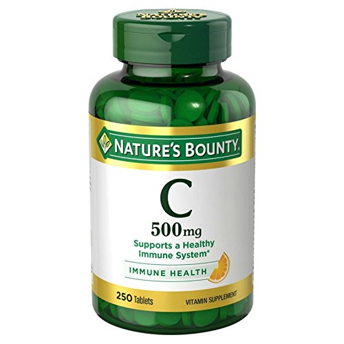 Nature s Bounty Vitamin C 500 mg, 250 Tablets (Pack of 2)