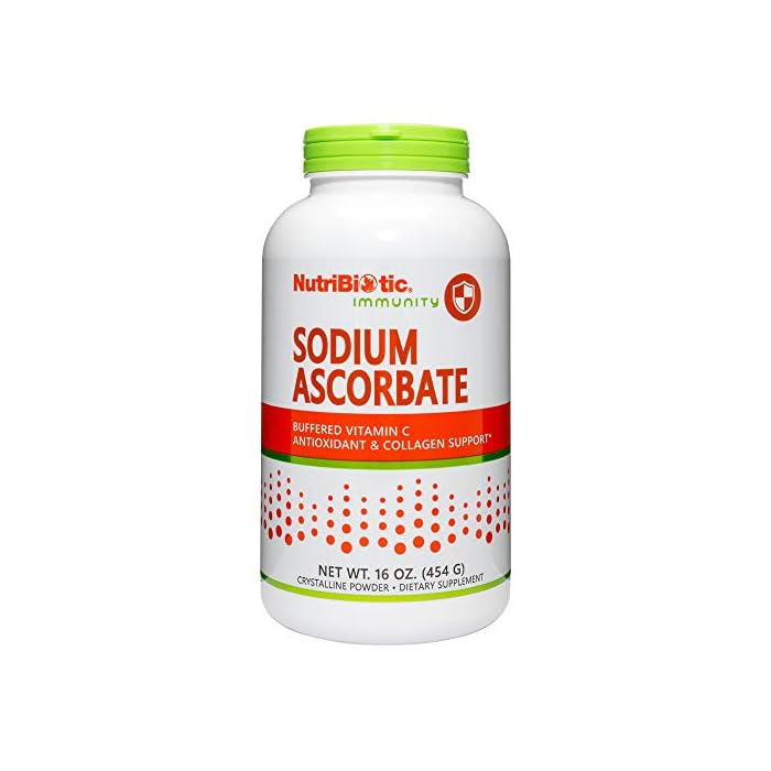 NutriBiotic - Sodium Ascorbate Buffered Vitamin C Powder, 16 oz | Vegan, Non-Acidic & Easier on Digestion Than Ascorbic…