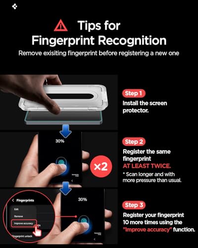Spigen GLAStR EZ FIT PRO for Samsung Galaxy S26 PLUS Screen Protector [2 PACK] Premium Tempered Glass [Aluminum-Enhanced Durability] Impact resistance | Auto Alignment | Case Friendly - 2 PACK