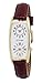 Gotham Women's Gold-Tone Dual Time Zone Leather Strap Watch # GWC15093GB