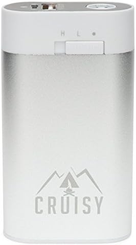 Cruisy 5200mAh Rechargeable Hand Warmer, USB External Battery Pack/ Power Bank, with Emergency Micro Flashlight, Includes Warmer Pouch