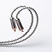 OKCSC Upgrade Earphone Cable 5N 4 Share Twist Weave Copper Plate Silver MMCX Jack Replacement Cord for SHURE SE215 SE315 UE900 (Cafe mic)