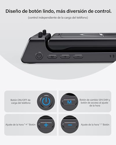 SwanScout Estación de Carga para Samsung S26 Ultra, Cargador Inalámbrico 3 en 1 para Galaxy S26+/S25/S24/S23/Note 20/Z Flip/Z Fold, Galaxy Watch Ultra/8/7/6/5/FE, Galaxy Buds3 (Sin Adaptador) (Negro)