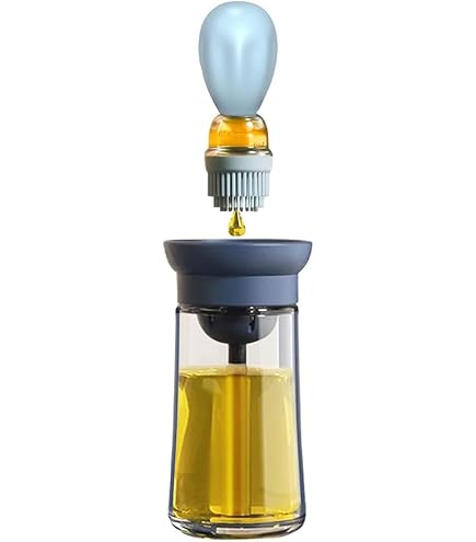 Flacon pulvérisateur d'huile d'olive avec graduation, distributeur d'huile portable, brosse de nettoyage et entonnoir, brumisateur d'huile pour friteuse à air, cuisine, salade, barbecue, cuisine