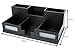 Victor Wood Desk Organizer with Smart Phone Holder, Midnight Black, 9525-5