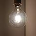 Bonlux G40 LED Vintage Filament Bulb 10W Edison Style LED G125 Clear Glass Globe Light Medium Screw E26 Base Neutral White 4000K 100W Incandescent Equivalent, Non-Dimmable