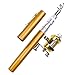 O3D Mini Portable Pocket-Size Pen-Shape Alloy Material Fishing Rods Portable Pocket Pen Shape Aluminum Alloy Fishing Rod Pole Reel