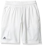 adidas Boys Tennis Melbourne Line Bermuda, White/Mystery Blue, Medium