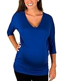 Caramel Cantina Maternity Dolman Half Length Sleeve Top