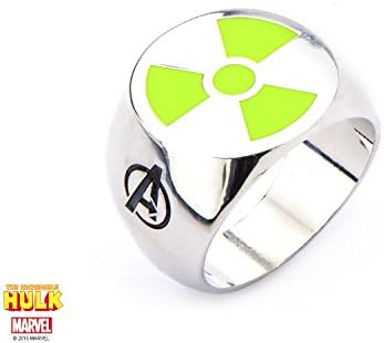 Green Radioactive Hulk Logo Ring