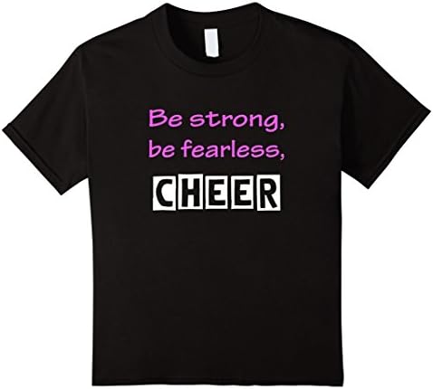 Kids Girls Cheer Quotes Motivational Cheerleading T-Shirt 12 Black