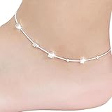Robiear Small Box Women Chain Ankle Bracelet Barefoot Sandal Beach Foot Jewelry