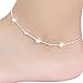 Robiear Small Box Women Chain Ankle Bracelet Barefoot Sandal Beach Foot Jewelry