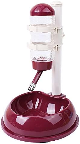 Suica Automatic Pet Bowl Bottle Control Drinking Water Dispenser Food Feeder - Red