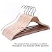 JS HANGER Suit Hangers Coat Hanger Wide Shoulder Heavy Duty Solid Wooden Hanger Natural Finish, 5-Pack