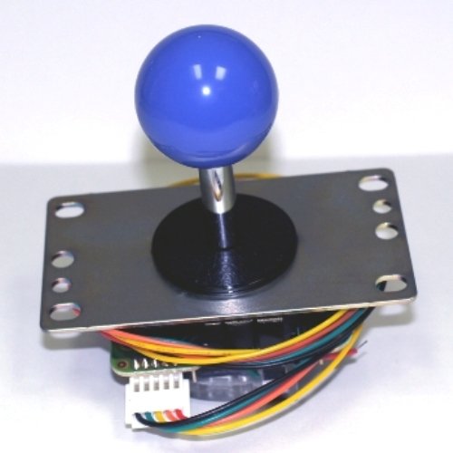 Sanwa JLF-TP-8YT-SK OEM Dark Blue Ball Handle Arcade Joystick 4 & 8 Way Adjustable (Mad Catz SF4 Tournament Joystick Compatible)