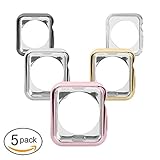 [5 Color Pack] VICTONY Apple iWatch Case Series 3 Series 2 Case 38mm,Soft TPU Bumper Scratch Resistant Protector Case for Apple watch