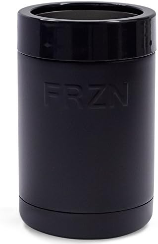 FRZN Double Walled Vacuum Insulated Can Cooler, 12 oz, Black