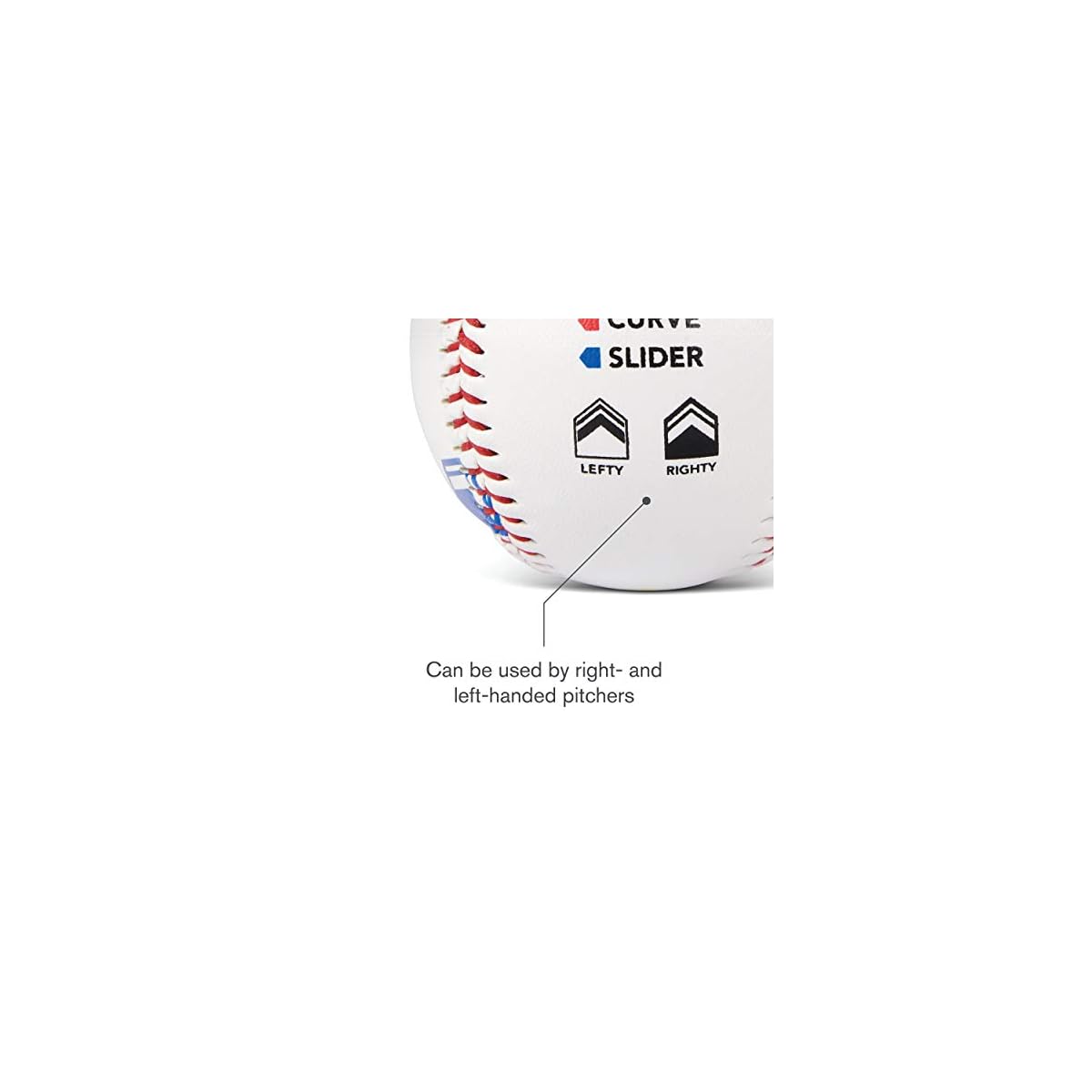 SKLZ Pitch Training Baseball with Finger Placement Markers, White