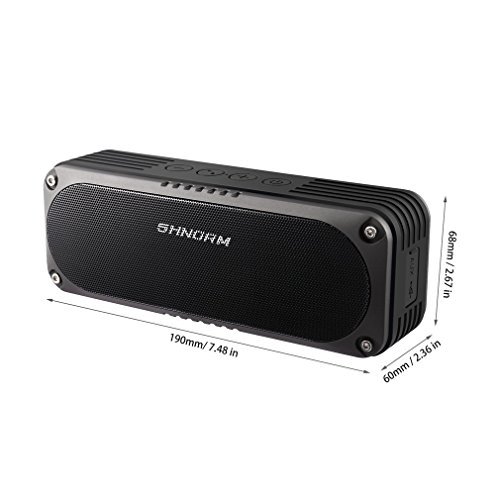 Portable Boom 2 Bluetooth Speaker Waterproof Wireless Stereo Speakerphone,Outdoor Mbluetooth Speakers Output Soundbox for iPhone Samsung, Camping, Pool, Beach, Barthroom, Home