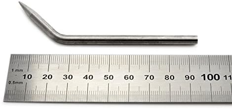 Set of 2 Stainless Steel Paracord, Bent, 95 mm, for 550 Paracord Bracelets, Craft Tapestry Needle Needle for Ropes, Ganzoo