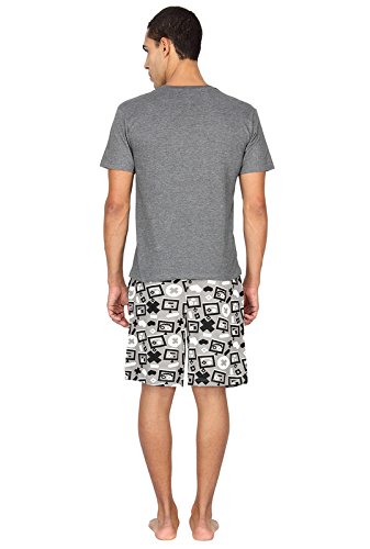 nuteez denim shorts set for men