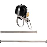 Rockbros Bike Bicycle Cycling Handlebar Bell Safety Metal Ring Loud Sound Handlebar Bells Ultra-loud MTB Road Bikes Horns (Black) CS193