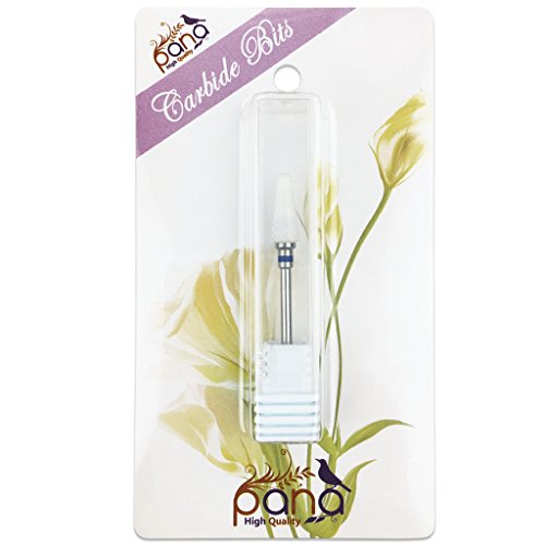 Pana Professional - White Cone Ceramic Bit 3/32" Shank Size - Nail Drill Bit for Dremel Machine